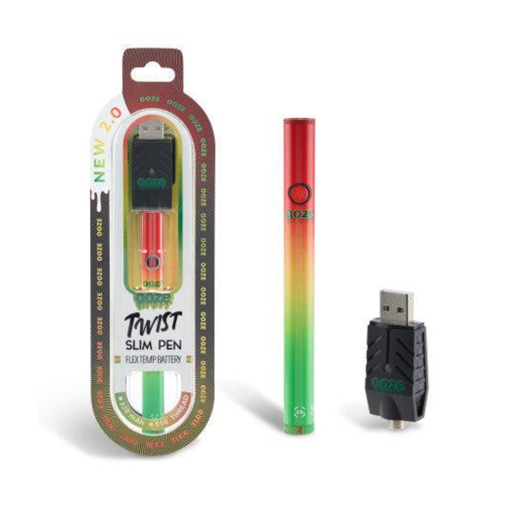 OOZE TWIST SLIM FLEX TEMP 2.0 PEN - RASTA
