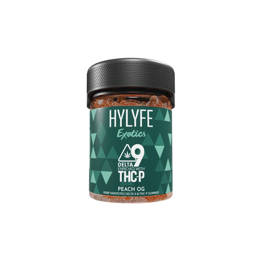 HYLYFE EXOTIC D9 THCP 100MG GUMMIES - PEACH OG