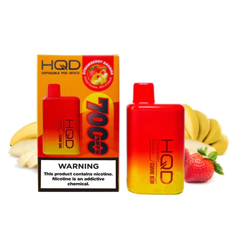HQD CUVIE BAR 5% NIC DISPOSABLE  - STRAW BANANA