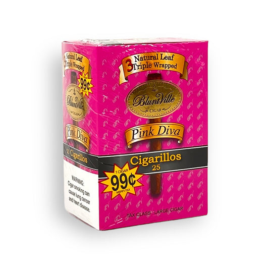 BLUNTVILLE 5PK CIGAR - PINK DIVA