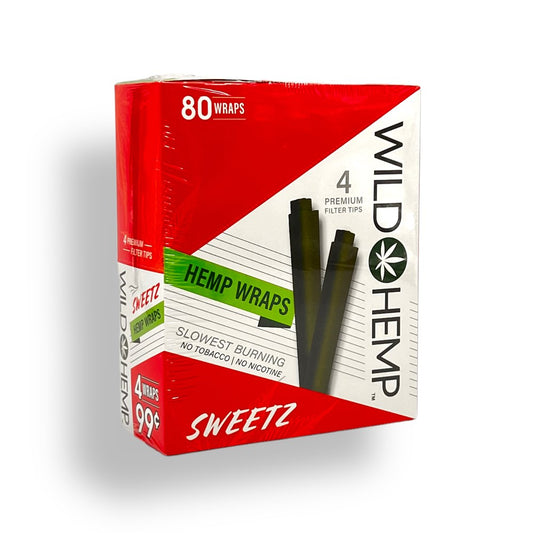 WILD  HEMP W/ FILTER TIP 4/0.99 WRAPS - SWEETZ