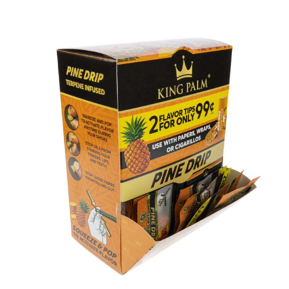 KING PALM 7MM 2/0.99 TIPS DISPLAY - PINE DRIP