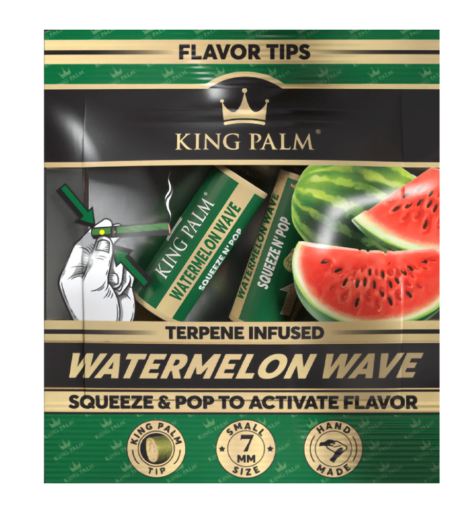 KING PALM 2CT 7MM TIPS DISPLAY- WATERMELON WAVE