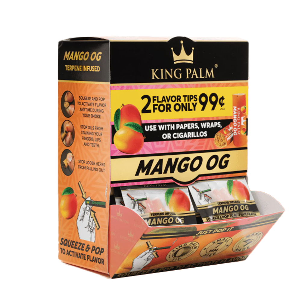 KING PALM 2/0.99 7MM TIPS DISPLAY - MANGO OG