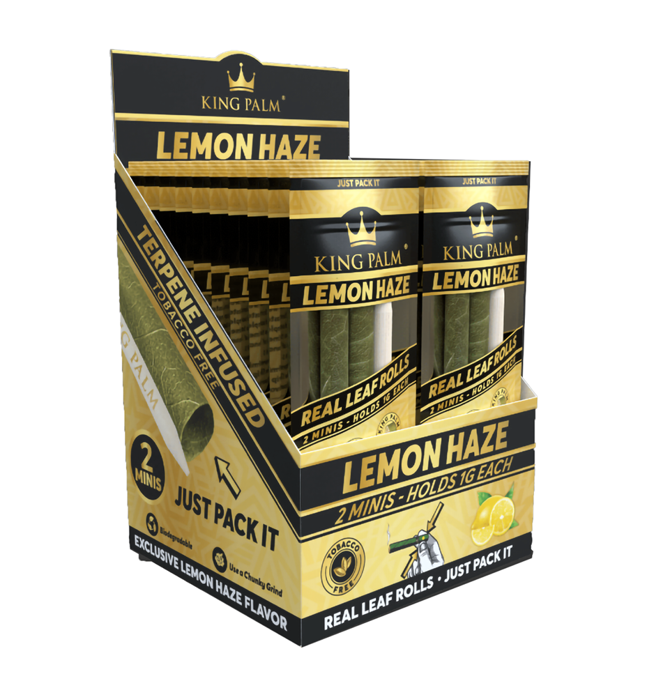 KING PALM 2/0.99 7MM TIPS DISPLAY- LEMON HAZE