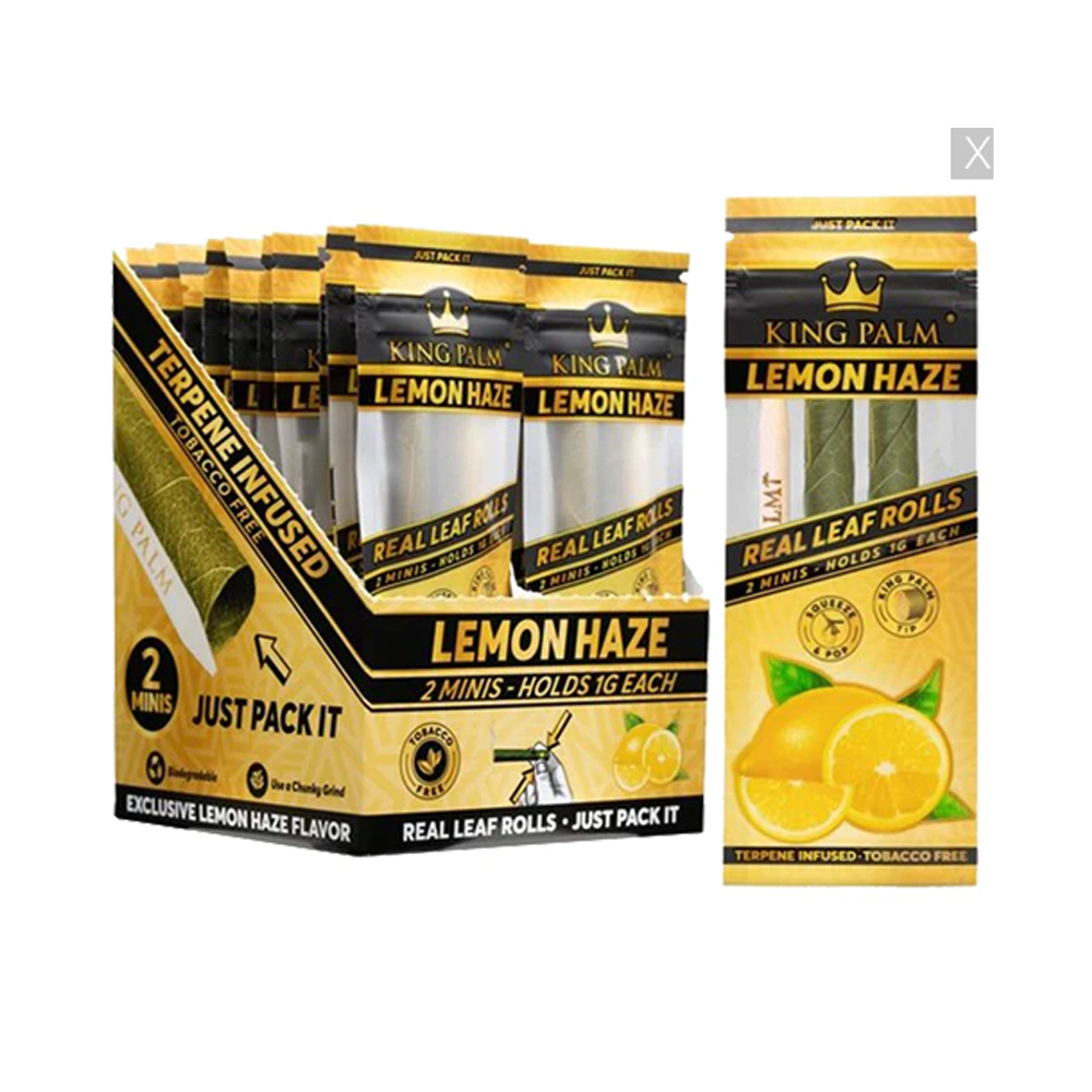 KING PALM 2 MINIS 1G ROLLS - LEMON HAZE