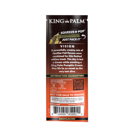 KING PALM 2 MINIS 1G ROLLS - PUMPKIN CREAM