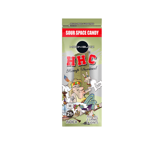 MOON BUZZ HHC 1500MG PRE ROLL - SOUR SPACE CANDY