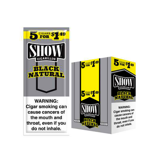 SHOW  5PK 5/$1.49 - BLACK NATURAL