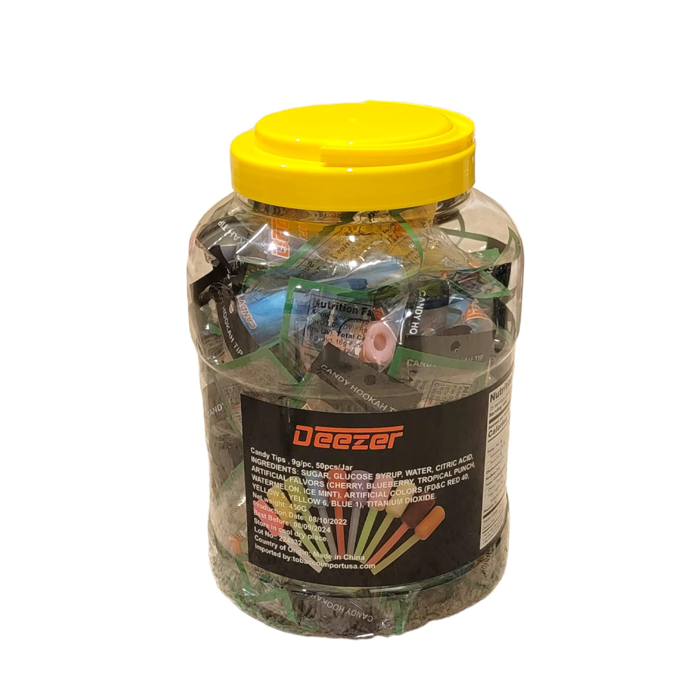 DEEZER FLAVORED CANDY HOOKAH MOUTH TIPS