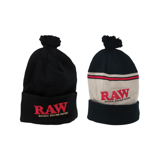 RAW  BEANIE BLACK HAT