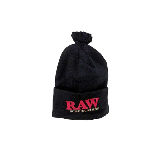 RAW  BEANIE BLACK HAT