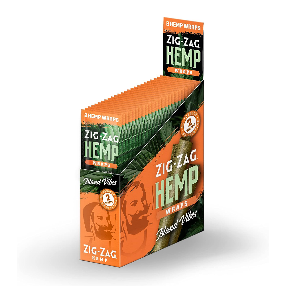 ZIG ZAG CIGAR HEMP 2CT WRAPS - ISLAND VIBES