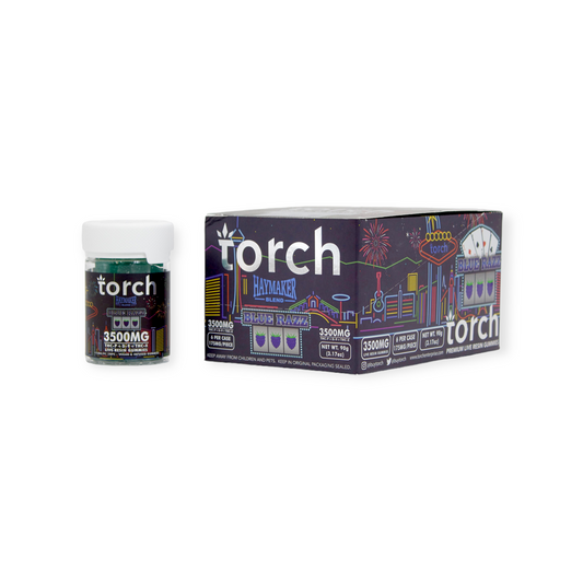 TORCH THCP+D9+THCX 3500MG LIVE RESIN GUMMIES - BLUE RAZZ