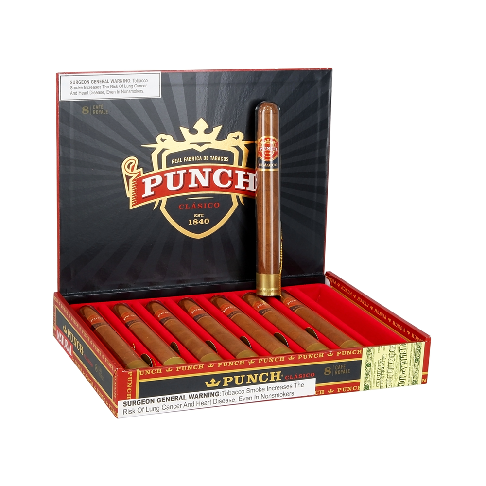 PUNCH CAFE ROYAL NATURAL 5X44 CIGARS