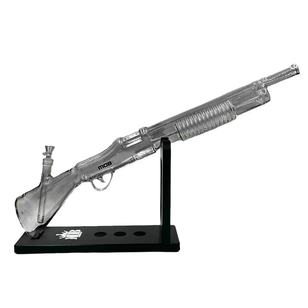 MOB SHOTGUN BONG 27" - ASSORTED - CLEAR-BLACK