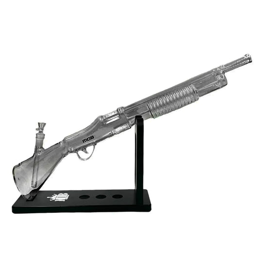 MOB SHOTGUN BONG 27" - ASSORTED - CLEAR-BLACK