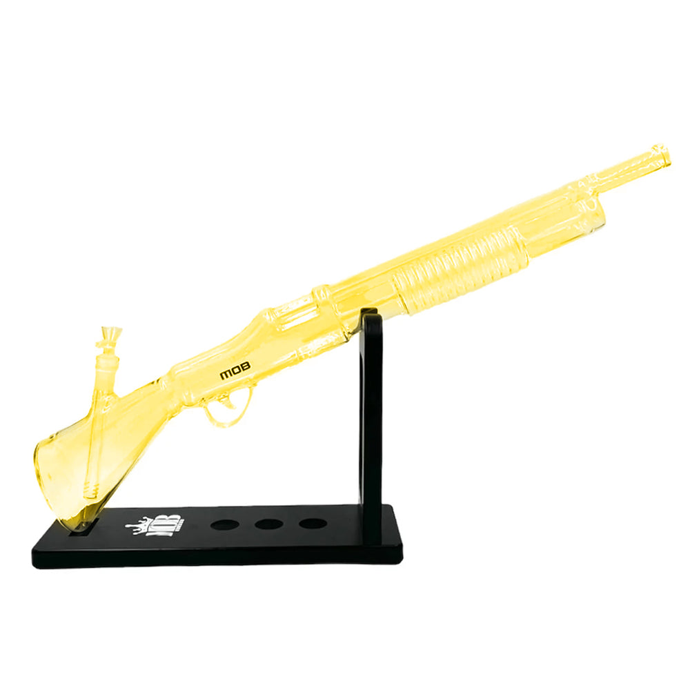 MOB SHOTGUN BONG 27" - ASSORTED - CLEAR-GOLD