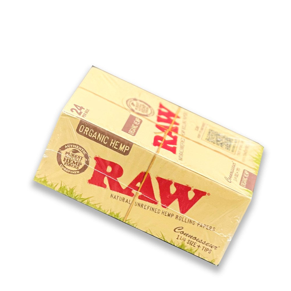 RAW ORGANIC HEMP CONNOISSEUR 1 1/4 + TIPS